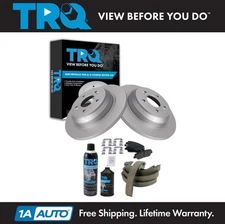 TRQ Rear Brake Pad & Rotor Kit Fits 2009 Hyundai Genesis