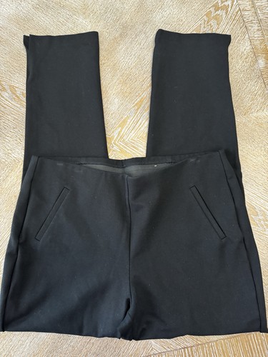 Chico’s Black pants 2.5Tall (14T) Waist 36” Inseam 30” High Rise Tapered - Picture 4 of 7