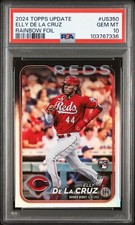 2024 Topps Update Elly De La Cruz - Rainbow Foil PSA Gem Mint 10