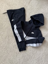 Nike Tech Fleece Set Hoodie and Joggers. Kids Size Medium/M Gray/Black