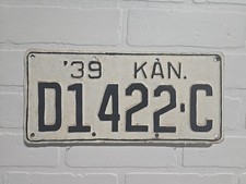 1939 Kansas Dealer License Plate