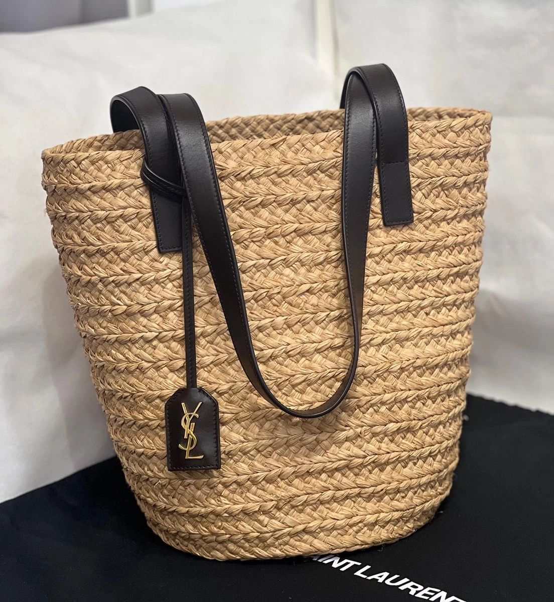Saint Laurent Straw Exterior Bags & Handbags for Women for sale | eBay