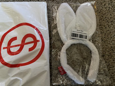 Slayyyter Bunny Ears Headband Ear Headpiece Wor t Girl in America BRAND NEW