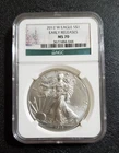 2012 W Burnished Silver Eagle NGC MS70