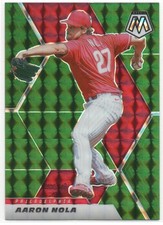 Aaron Nola 2021 Panini Mosaic Mosaic Green #40  Philadelphia Phillies