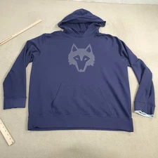 Greyson Gotham Icon Hoodie Mens Extra Large Blue Sweatshirt Wolf Performance