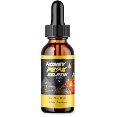 Honey Peak Gelatin Wellness Drops, HoneyPeak Gelatin Support (2oz)