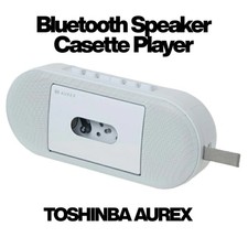 TOSHIBA AUREX AX-T10 Bluetooth Speaker Cassette Player USB Type-C Stereo LED