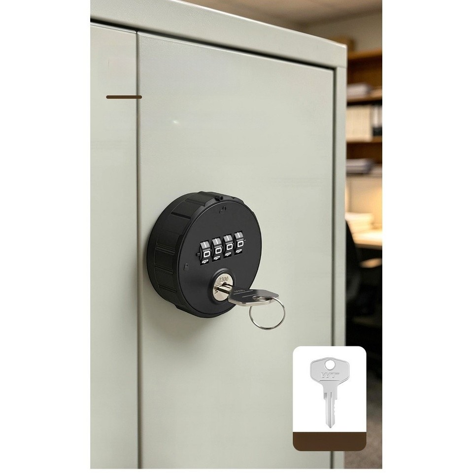 Combination Lock Key Board 4 Digit Zinc Alloy Combination Lock for Cabinets and Drawers with ...