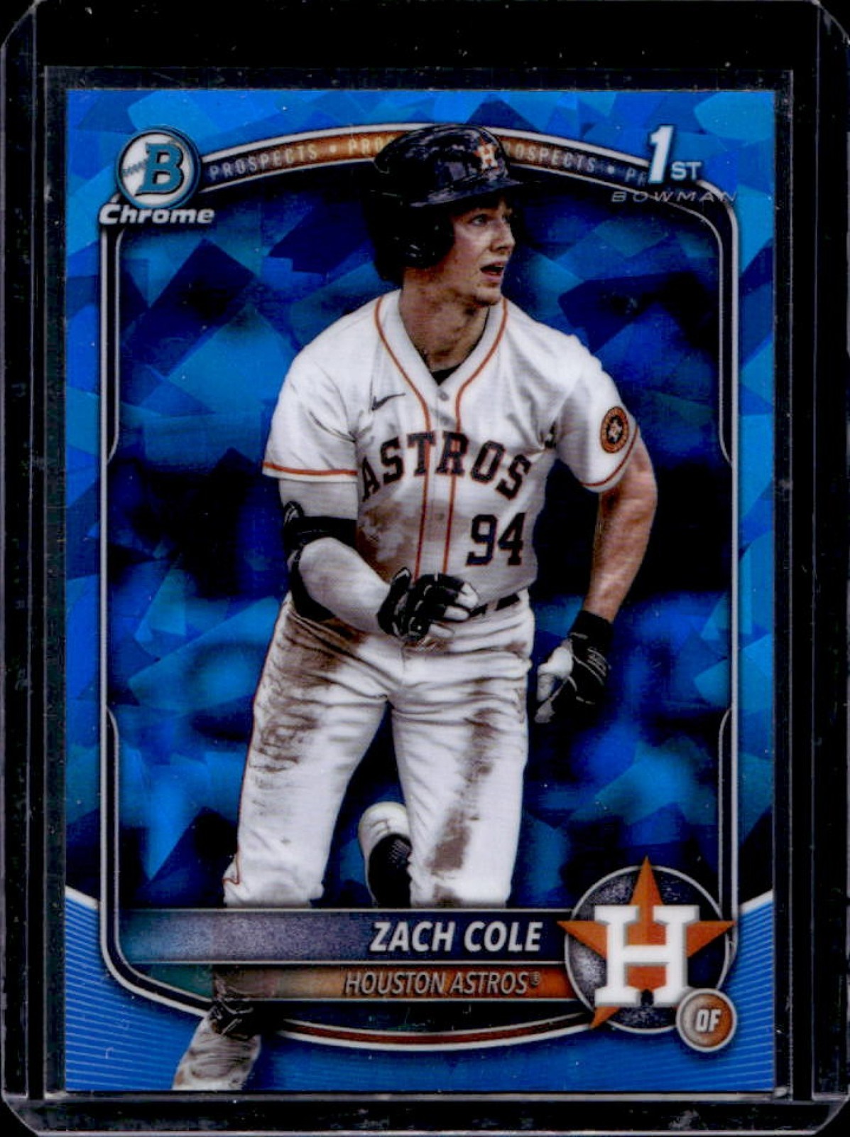2025 Bowman Chrome Sapphire Zach Cole 1st #BCP-244 Astros