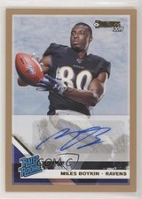 2019 Panini Donruss Rated Rookie Press Proof Bronze Miles Boykin #330 Auto 1h1