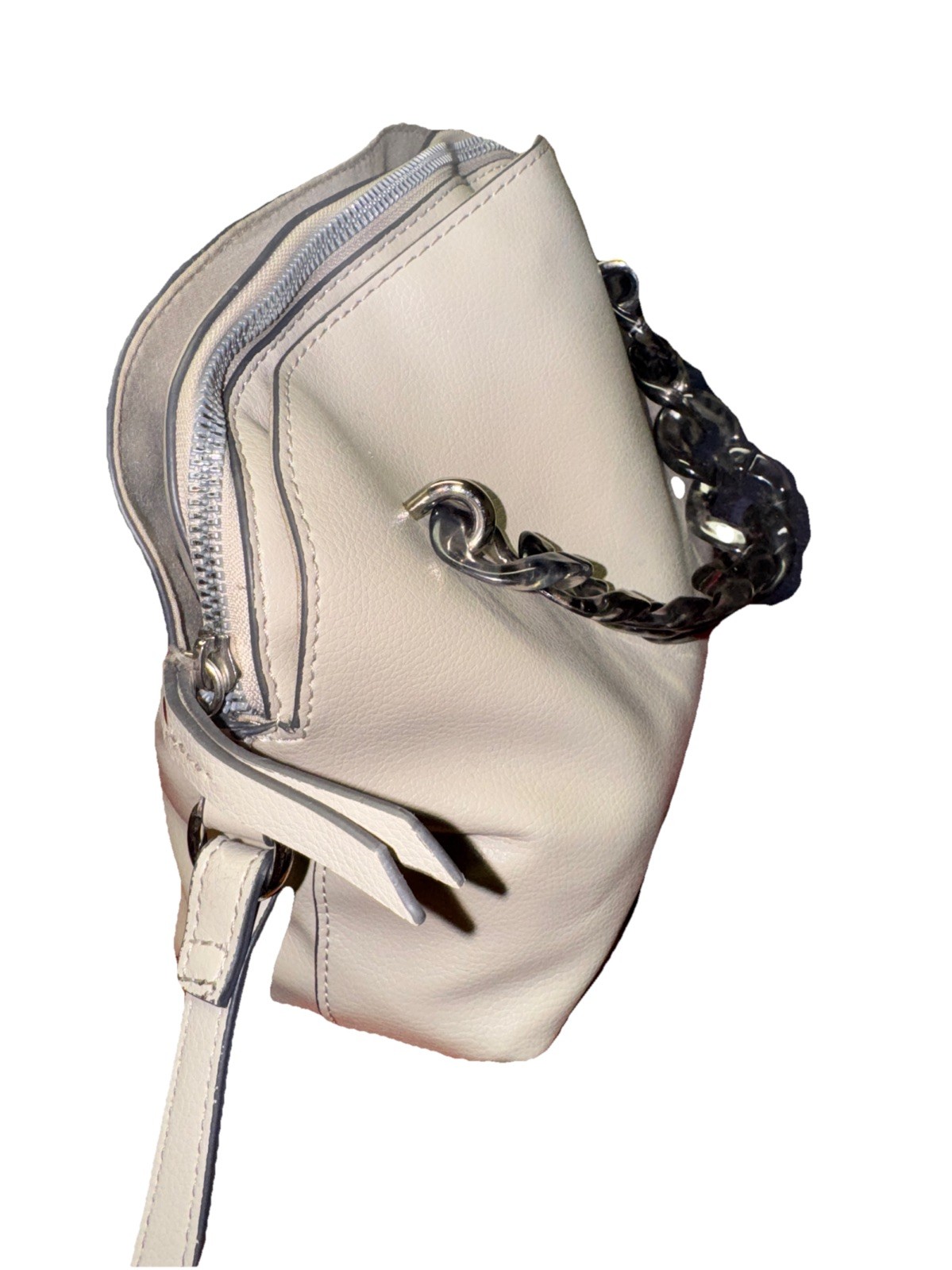 Bold Elements Multipockets Crossbody Bag Gray Fau… - image 9