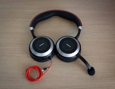 Jabra Evolve 80 MS Stereo Wired ANC Headset Black