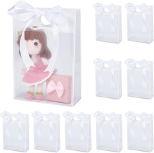 Confezione Da 36 Sacchetti Regalo Trasparenti in Plastica Con Manici, Riutilizza