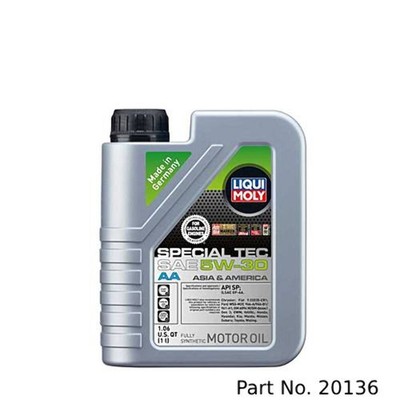 Liqui Moly Motor Oil Synthetic Gasoline Special Tec AA SAE 5W-30 1Lt/1.06Qt