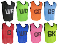 Micro Mesh Vests Netball Bibs Set of 7 - Small - Multiple Colours Available