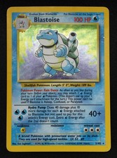 Blastoise 2/102 Base Set Unlimited Holo Rare Pokemon Card WOTC 1999 Creased HP