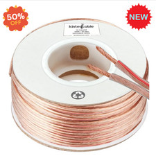 Cable 100Ft 16-Gauge Audio Stereo Speaker Wire Cable 100 Feet 30.48 Meters