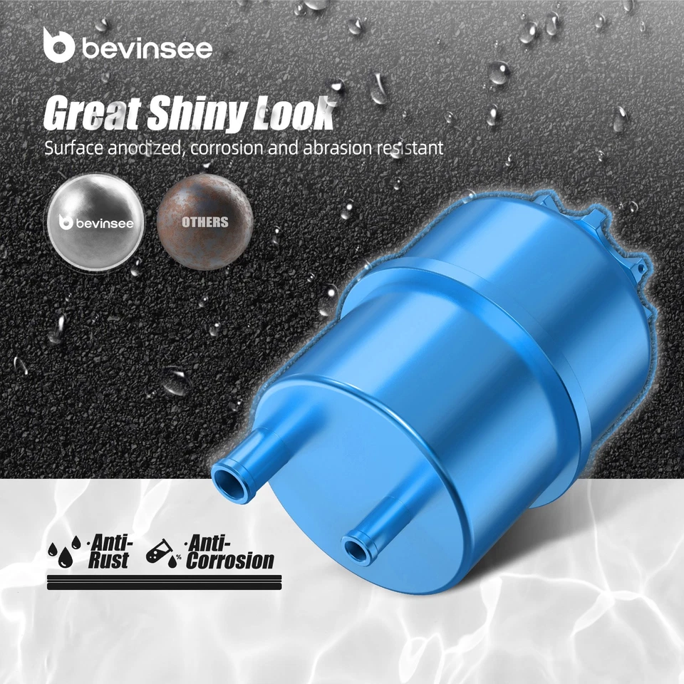 Blue Billet Power Steering Reservoir Upgrade For BMW E46 325i 320i 328i 330i M3 - Image 4 of 4