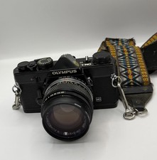 Olympus OM-1N black 35mm SLR film camera  G.Zuiko Auto-S 50mm f/1.4 Lens Tested