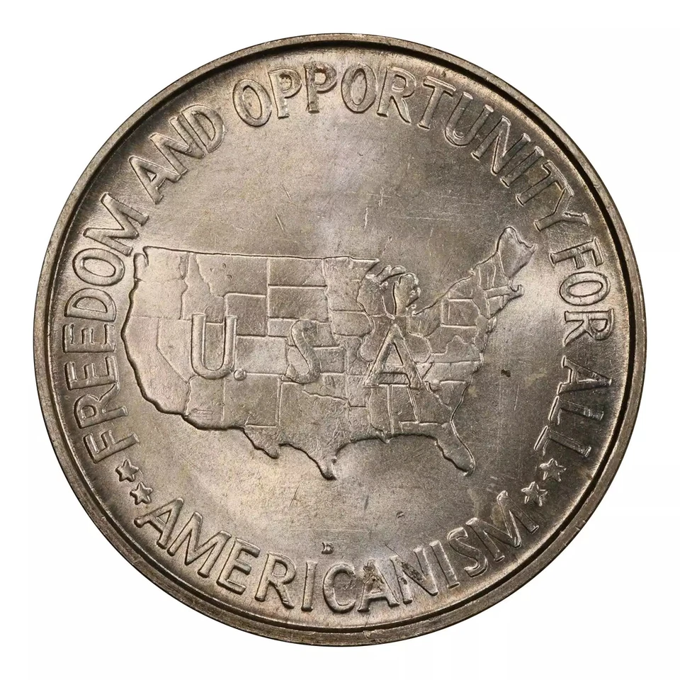 1952-D Washington-Carver Commemorative Silver Half Dollar PCGS MS66 - Image 2 of 4