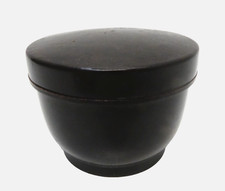 VINTAGE SMALL BROWN BAKELITE TRAVEL BOX CASE