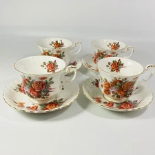 Royal Albert, CENTENNIAL ROSE, Teacup & Saucer, Bone China England