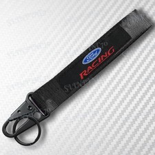 For Ford Motor Sports Universal Keychain Metal Key Ring Hook Strap Lanyard Nylon