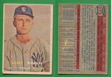 1957 Topps Baseball ~~~ BOBBY SHANTZ ~~~ TOUGH No. 272 ~~~ FREE S/H ~~
