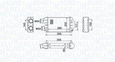 MAGNETI MARELLI Ladeluftkühler FIAT 1,9 2,4 46405892 46440215
