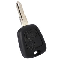 2 Tasten Uncut Blank Blade Remote Auto Key Fob Shell Case Ersatz FüR 206