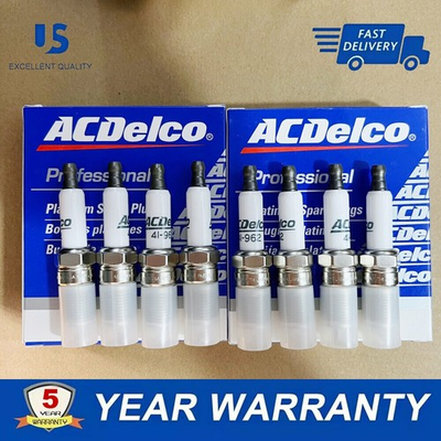 #ad 8Pcs OEM 41 962 Platinum Spark Plugs Fit for Sierra Chevy Silverado 19299585 USA $21.99