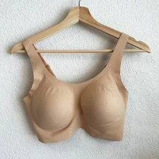 Knix Revolutionary Pull-Over Bra Medium+ Padded Wireless Nude Adjustable