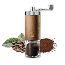 Manuelle verstellbare Kaffeemühle aus Edelstahl, Keramikschleifscheiben - leise...