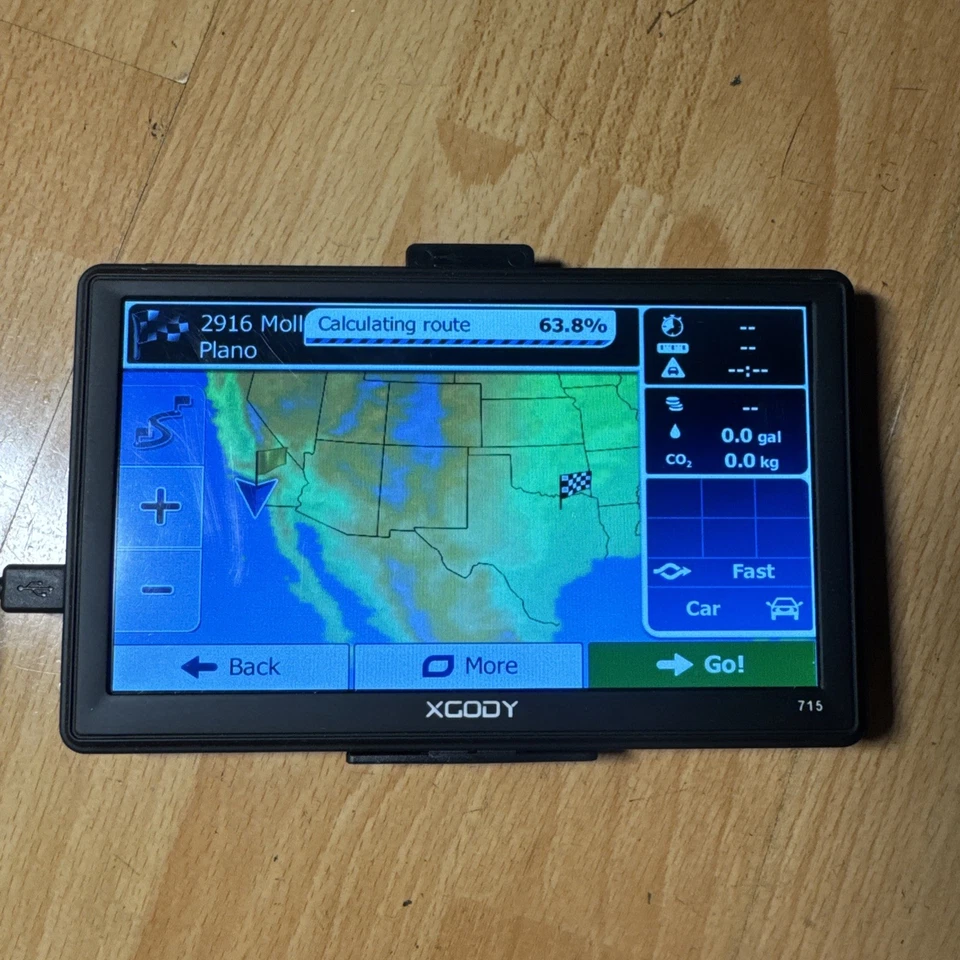 XGODY 715 7'' Car Truck GPS Navigation  USA+Canada+Mexico Maps Bluetooth - Image 4 of 4