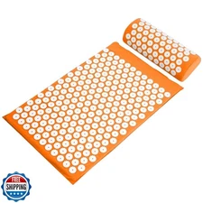 Fitvids Acupressure Mat and Pillow Set for Back/Neck Pain, Acupun