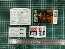 Rock Shox 16 inch SID XC sticker decals