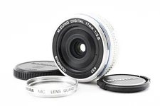 Olympus M.ZUIKO Digital 17mm f/2.8 Silver Pancake From JAPAN [Exc++] #2113293