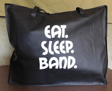 "Eat, Sleep, Band" Music Gig Bag, NWOT, Lightweight Zippered Storage Tote, NICE 