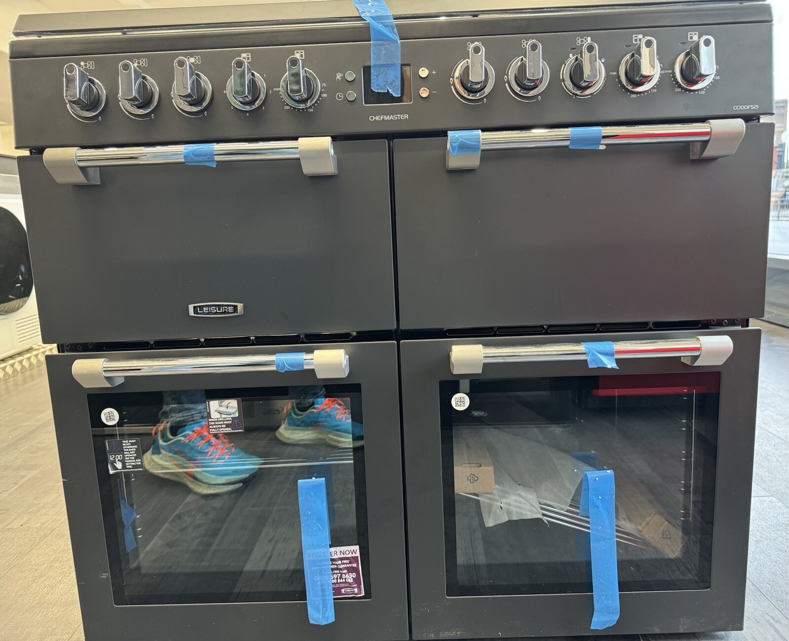 LEISURE Chefmaster CC100F521T 100 cm Dual Fuel Range Cooker