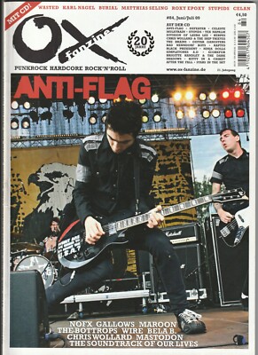   OX #84/2009 Anti-Flag ohne CD MUSIK-MAGAZIN *Maroon *Bela B. *Mastodon *Wire
