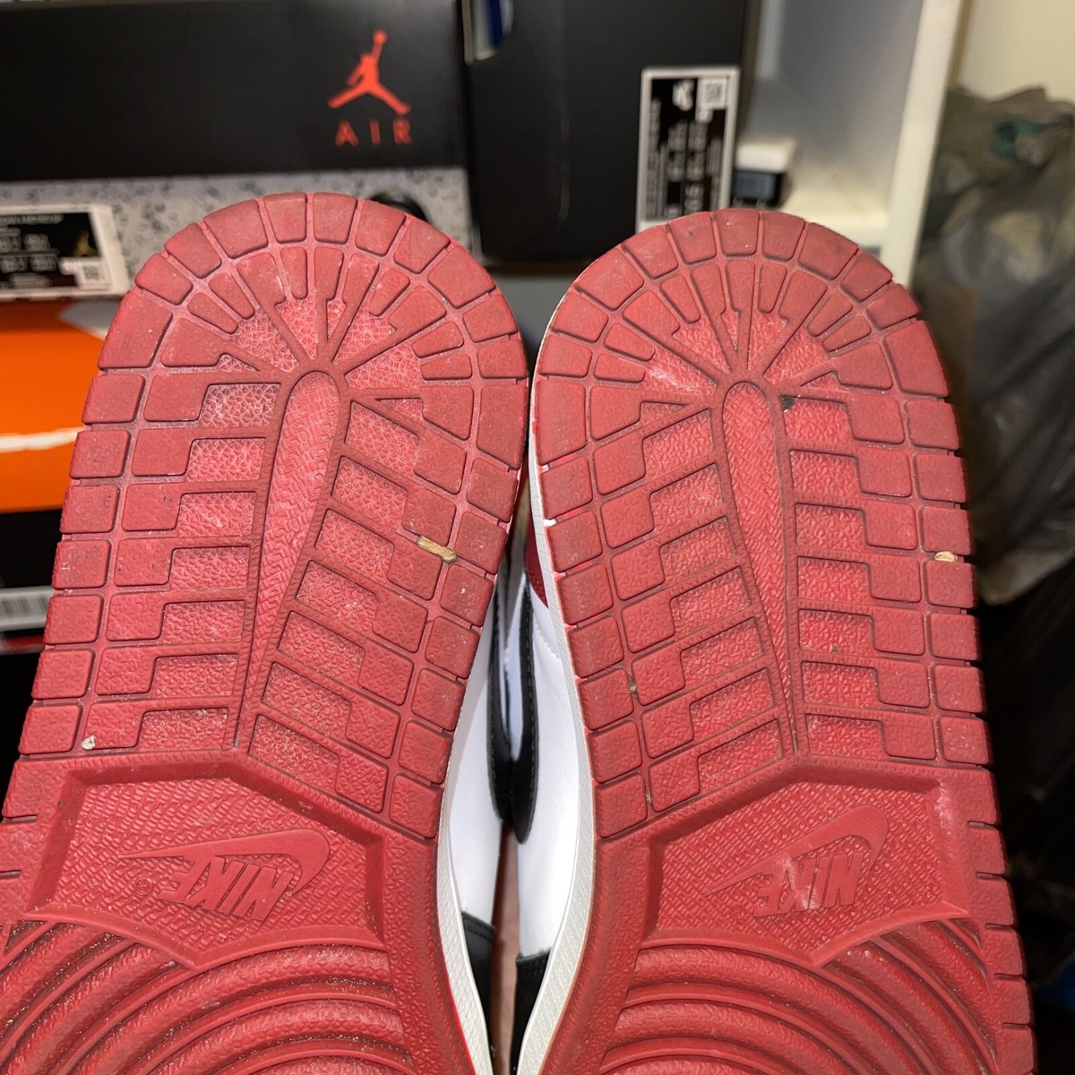 Jordan 1 Retro High OG Black Toe 2016 Good OG Box And Laces