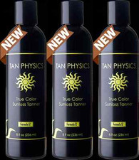 Lot of 3 Tan Physics True Color Sunless Self Tanner Tanning Lotion FRESH STOCK 