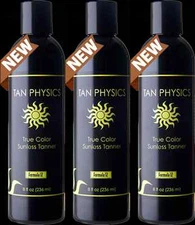 Lot of 3 Tan Physics True Color Sunless Self Tanner Tanning Lotion FRESH STOCK!!