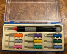 Mini Screwdriver Set with 10 Bits in Plastic Case