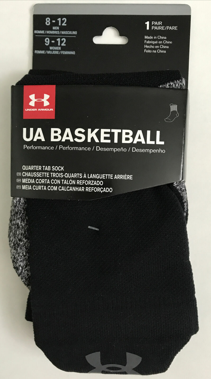 UNDER ARMOUR Men's UA BASKETBALL Quarter Socks NEW with TAGS eBay