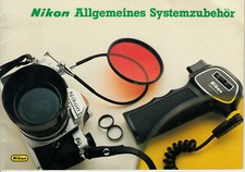 Nikon Allgemeines Systemzubehör Deutsch Prospekt Broschüre N.B.296
