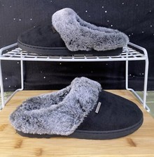 Nautica Womens Faux-Fur-Lined Slipper Women  s Size 5-6