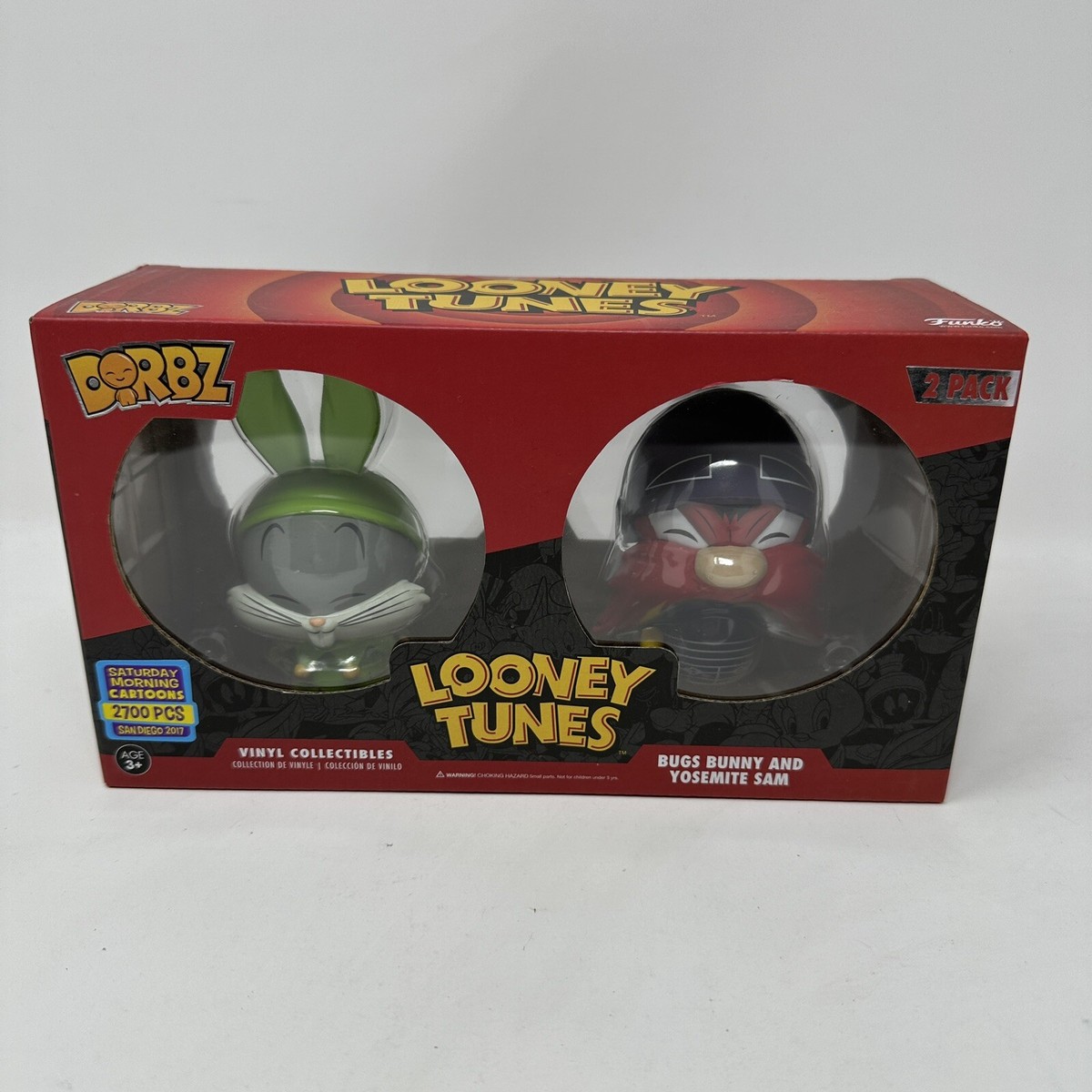 Funko Dorbz Looney Tunes Bugs Bunny Yosemite Sam 2 Pack 2017 SDCC