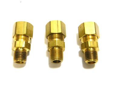 Weatherhead Brass Self Align Male Connector 5/16  Tube OD x 1/8  MPT (3)